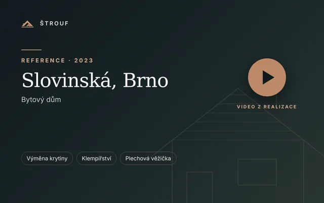 Bytový dům Slovinská, Brno – reference ŠTROUF