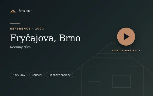 Rodinný dům Fryčajova, Brno – reference ŠTROUF